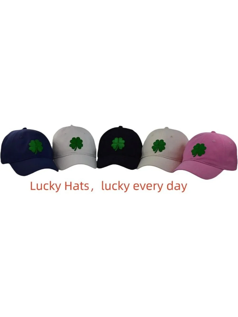 Petite Adjustable Shamrock Baseball Cap for Women & Kids - St. Patrick's Day